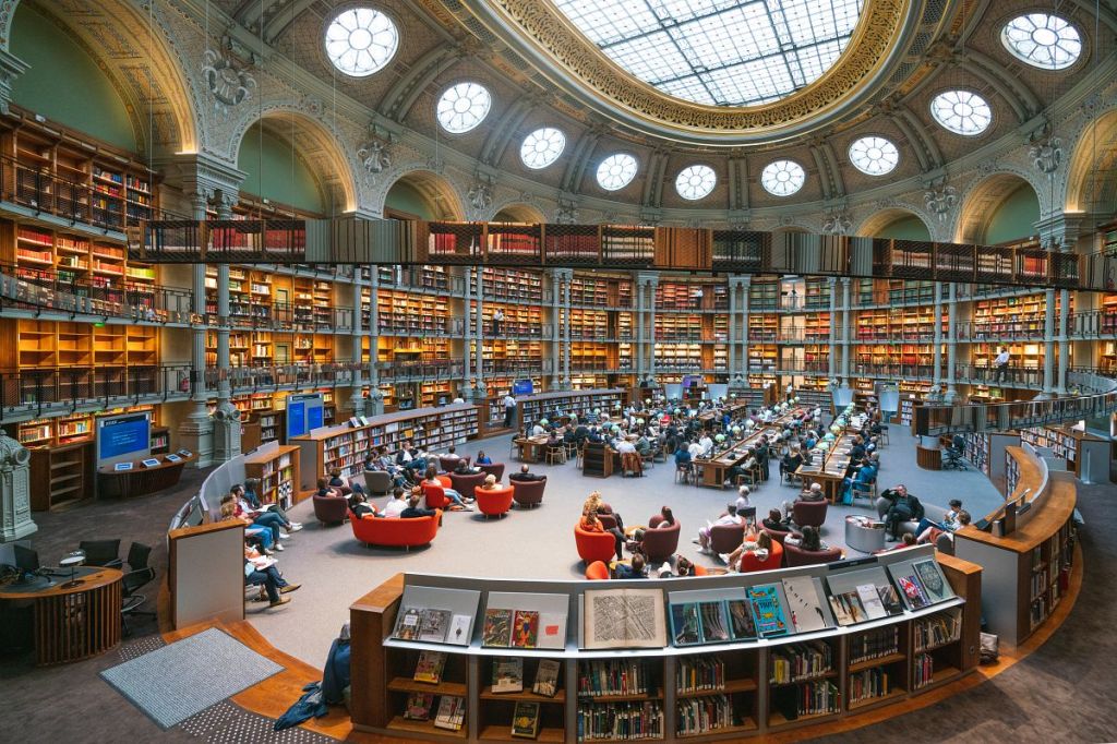 Sala Ovală BNF Richelieu - credit foto Bibliotheque Nationale de France