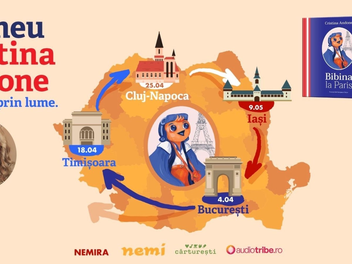 NOUTATE O nouă serie pentru copii, de Cristina Andone, se lansează în aprilie cu un turneu&nbsp;național.